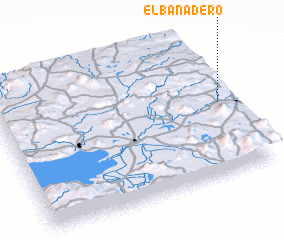 3d view of El Bañadero