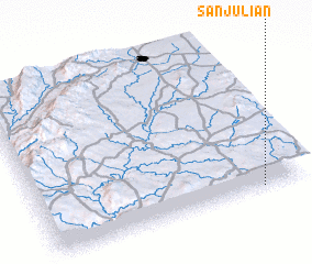 3d view of San Julián