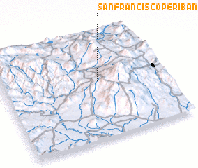 3d view of San Francisco Peribán