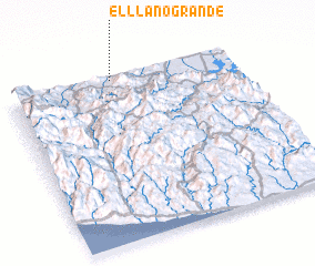 3d view of El Llano Grande