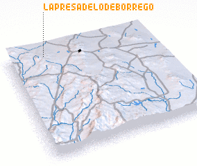 3d view of La Presa de lo de Borrego