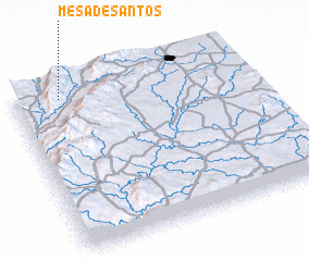 3d view of Mesa de Santos