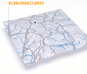 3d view of El Bajío de Claras