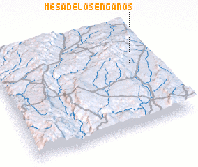 3d view of Mesa de los Engaños