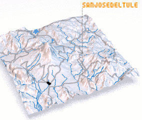 3d view of San José del Tule