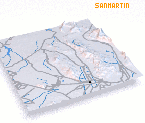 3d view of San Martin