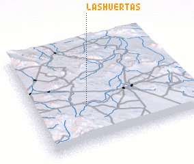 3d view of Las Huertas