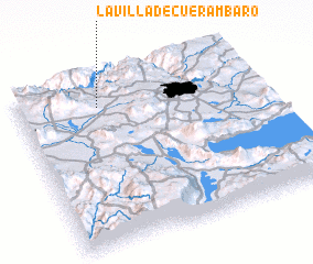 3d view of La Villa de Cuerámbaro