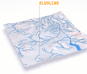 3d view of El Volcán