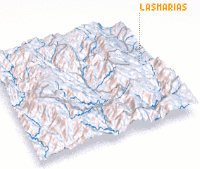 3d view of Las Marías