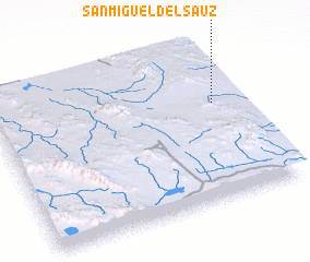 3d view of San Miguel del Sauz