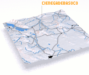 3d view of Ciénega de Basoco