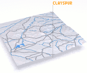 3d view of Clay Spur