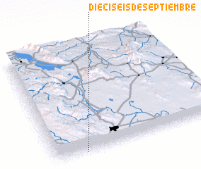 3d view of Dieciséis de Septiembre