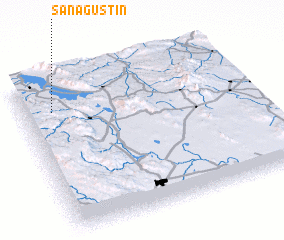 3d view of San Agustín