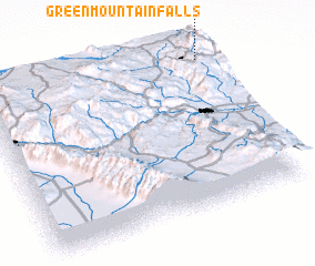 3d view of Green Mountain Falls