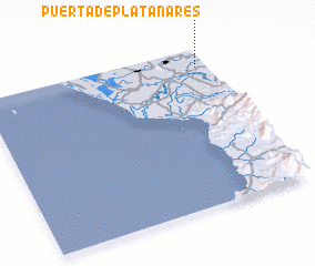 3d view of Puerta de Platanares