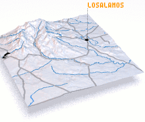 3d view of Los Alamos