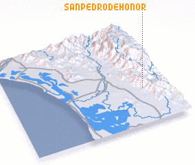 3d view of San Pedro de Honor