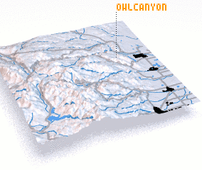 3d view of Owl Canyon