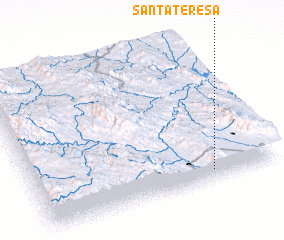 3d view of Santa Teresa