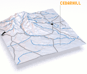 3d view of Cedar Hill