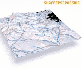3d view of Shaffers Crossing