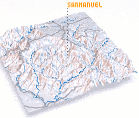 3d view of San Manuel