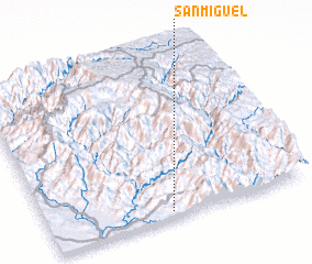 3d view of San Miguel