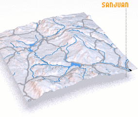 3d view of San Juan