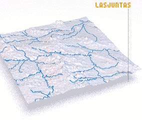 3d view of Las Juntas