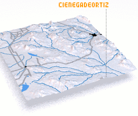 3d view of Ciénega de Ortiz