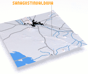 3d view of San Agustín Valdivia