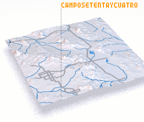 3d view of Campo Setenta y Cuatro