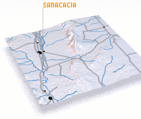 3d view of San Acacia