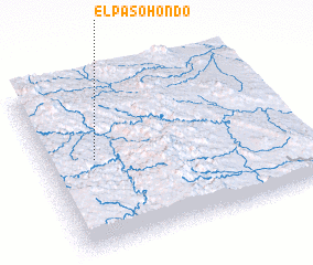 3d view of El Paso Hondo