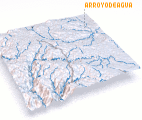 3d view of Arroyo de Agua