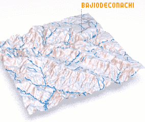 3d view of Bajío de Conachi