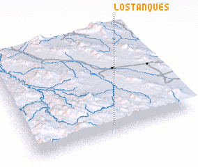 3d view of Los Tanques