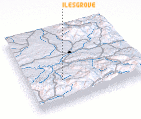 3d view of Iles Grove