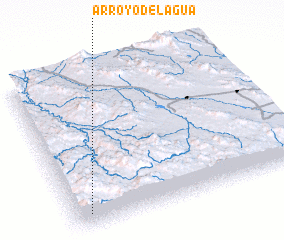 3d view of Arroyo del Agua