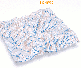 3d view of La Mesa