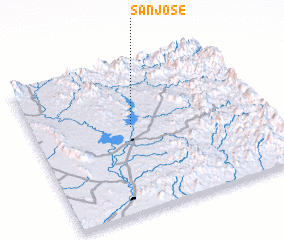 3d view of San José