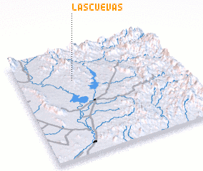 3d view of Las Cuevas