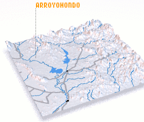 3d view of Arroyo Hondo