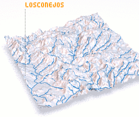 3d view of Los Conejos