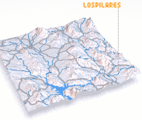 3d view of Los Pilares