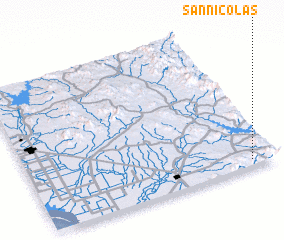 3d view of San Nicolás