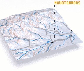 3d view of Mount Emmons