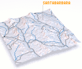 3d view of Santa Bárbara